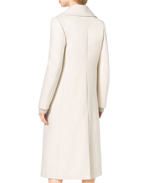 white wool coat michael kors